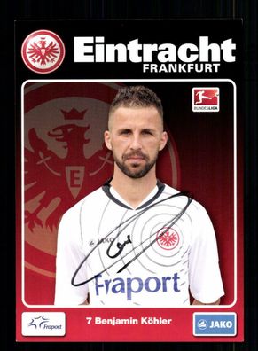Benjamin Köhler Autogrammkarte Eintracht Frankfurt 2011-12 Original Signiert