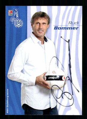 Rudi Bommer Autogrammkarte MSV Duisburg 2008-09 Original Signiert