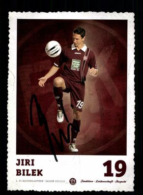 Jiri Bilek Autogrammkarte 1 FC Kaiserslautern 2011-12 Original Signiert
