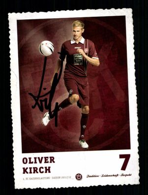 Oliver Kirch Autogrammkarte 1 FC Kaiserslautern 2011-12 Original Signiert
