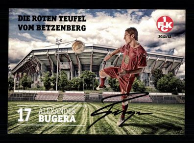 Alexander Bugera Autogrammkarte 1 FC Kaiserslautern 2012-13 Original Signiert