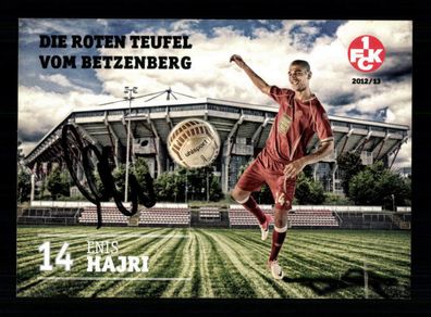 Enis Hajri Autogrammkarte 1 FC Kaiserslautern 2012-13 Original Signiert