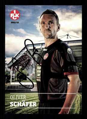 Oliver Schäfer Autogrammkarte 1 FC Kaiserslautern 2012-13 Original Signiert