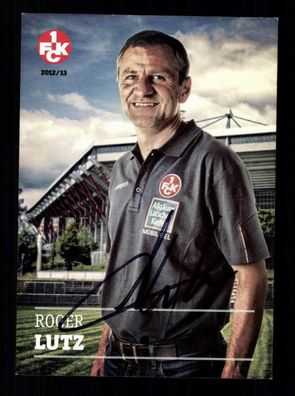 Roger Lutz Autogrammkarte 1 FC Kaiserslautern 2012-13 Original Signiert