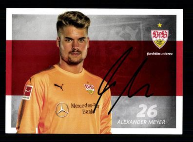 Alexander Meyer Autogrammkarte VFB Stuttgart 2017-18 Original Signiert