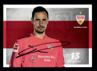 Jens Grahl Autogrammkarte VFB Stuttgart 2017-18 Original Signiert