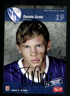 Dennis Grote Autogrammkarte VFL Bochum 2008-09 Original Signiert