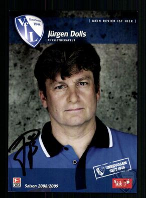 Jürgen Dolls Autogrammkarte VFL Bochum 2008-09 Original Signiert