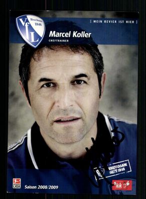 Marcel Koller Autogrammkarte VFL Bochum 2008-09 Original Signiert