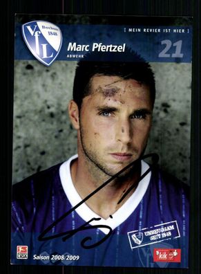 Marc Pfertzel Autogrammkarte VFL Bochum 2008-09 Original Signiert