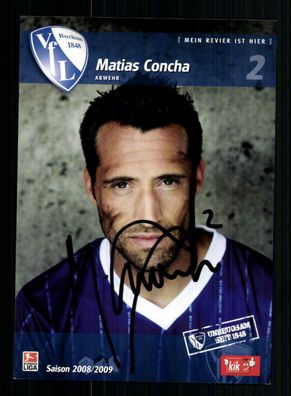 Matias Concha Autogrammkarte VFL Bochum 2008-09 Original Signiert