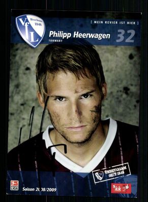 Philipp Heerwagen Autogrammkarte VFL Bochum 2008-09 Original Signiert