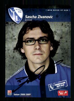 Sascha Zivanovic Autogrammkarte VFL Bochum 2008-09 Original Signiert