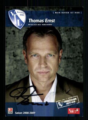 Thomas Ernst Autogrammkarte VFL Bochum 2008-09 Original Signiert