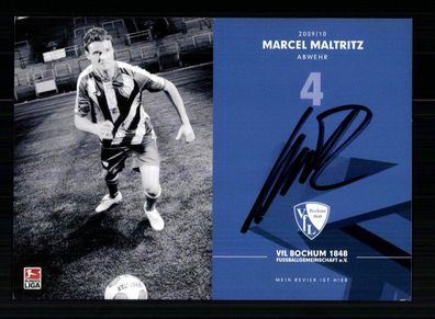 Marcel Maltritz Autogrammkarte VFL Bochum 2009-10 1. Karte Original Signiert