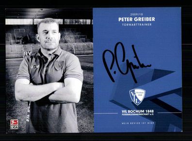 Peter Greiber Autogrammkarte VFL Bochum 2009-10 1. Karte Original Signiert