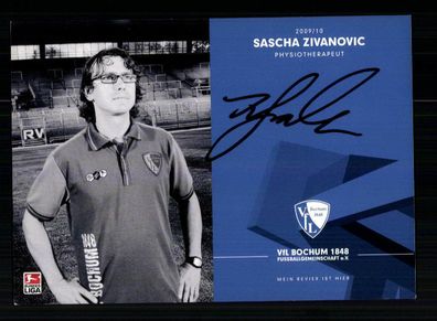 Sascha Zivanovic Autogrammkarte VFL Bochum 2009-10 1. Karte Original Signiert