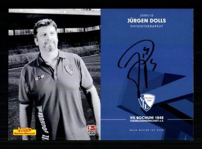 Jürgen Dolls Autogrammkarte VFL Bochum 2009-10 2. Karte Original Signiert