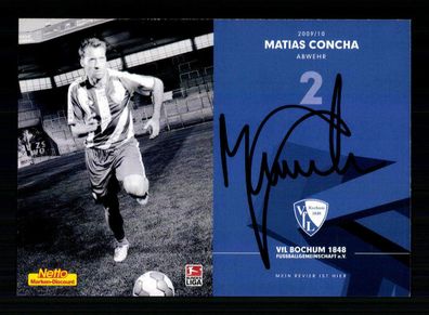 Matias Concha Autogrammkarte VFL Bochum 2009-10 2. Karte Original Signiert