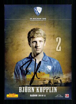 Björn Kopplin Autogrammkarte VFL Bochum 2010-11 Original Signiert
