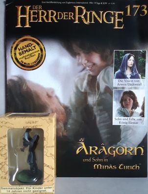 Herr der Ringe Figur: Aragorn und Sohn in Minas Tirith (# 173) OVP Heft Eaglemoss NEU