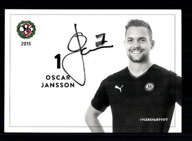 Oscar Jansson Autogrammkarte Örebro SK 2015 Original Signiert