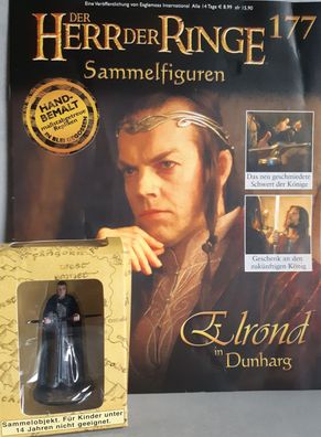 Herr der Ringe Figur: Elrond in Dunharg (# 177) OVP Heft Eaglemoss NEU