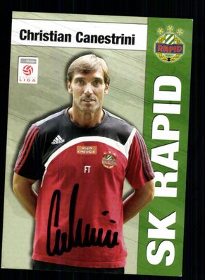 Christian Canestrini Autogrammkarte Rapid Wien Original Signiert