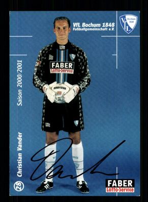 Christian Vander Autogrammkarte VFL Bochum 2000-01 Original Signiert