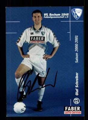 Olaf Schreiber Autogrammkarte VFL Bochum 2000-01 Original Signiert