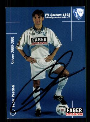Peter Peschel Autogrammkarte VFL Bochum 2000-01 Original Signiert