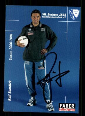 Ralf Zumdick Autogrammkarte VFL Bochum 2000-01 Original Signiert