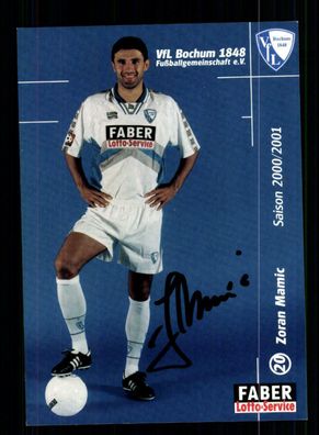 Zoran Mamic Autogrammkarte VFL Bochum 2000-01 Original Signiert