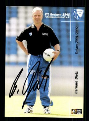 Bernhard Dietz Autogrammkarte VFL Bochum 2001-02 Original Signiert