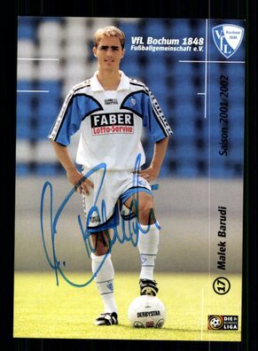 Malek Barudi Autogrammkarte VFL Bochum 2001-02 Original Signiert