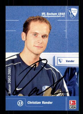 Christian Vander Autogrammkarte VFL Bochum 2002-03 1. Karte Original Signiert