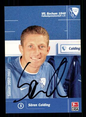 Sören Colding Autogrammkarte VFL Bochum 2002-03 1. Karte Original Signiert