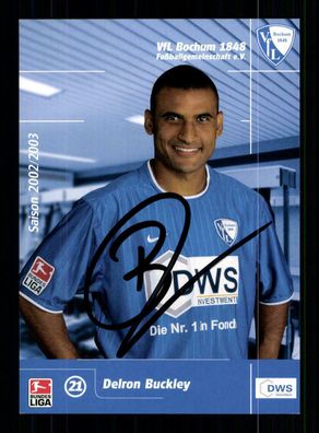Delorn Buckley Autogrammkarte VFL Bochum 2002-03 2. Karte Original Signiert