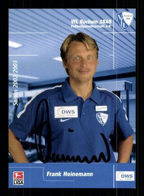Frank Heinemann Autogrammkarte VFL Bochum 2002-03 2. Karte Original Signiert