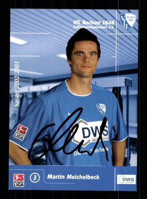 Martin Meichelbeck Autogrammkarte VFL Bochum 2002-03 2. Karte Original Signiert