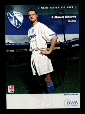 Marcel Maltritz Autogrammkarte VFL Bochum 2004-05 Original Signiert