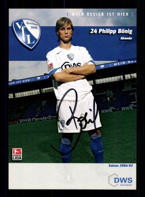 Philipp Bönig Autogrammkarte VFL Bochum 2004-05 Original Signiert