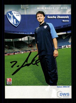 Sascha Zivanovic Autogrammkarte VFL Bochum 2004-05 Original Signiert