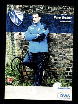 Peter Greiber Autogrammkarte VFL Bochum 2005-06 Original Signiert