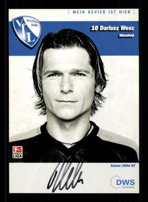 Dariusz Wosz Autogrammkarte VFL Bochum 2006-07 Original Signiert
