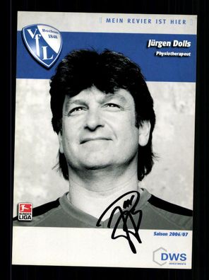 Jürgen Dolls Autogrammkarte VFL Bochum 2006-07 Original Signiert