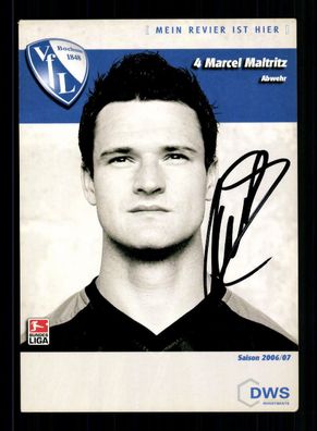 Marcel Maltritz Autogrammkarte VFL Bochum 2006-07 Original Signiert