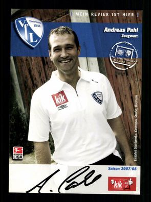 Andreas Pahl Autogrammkarte VFL Bochum 2007-08 Original Signiert