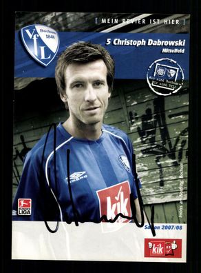 Christoph Dabrowski Autogrammkarte VFL Bochum 2007-08 Original Signiert