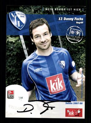 Danny Fuchs Autogrammkarte VFL Bochum 2007-08 Original Signiert